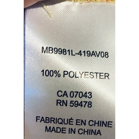 Rachel Zoe Top Womens Medium Ditsy Floral Ruffle Tie Neck Silky Boho Flirty - Picture 5 of 7